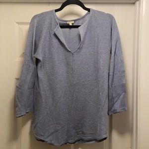 Lightweight heather blue sweater